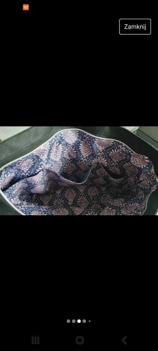 Torebka shopper na ramię z portfelikiem