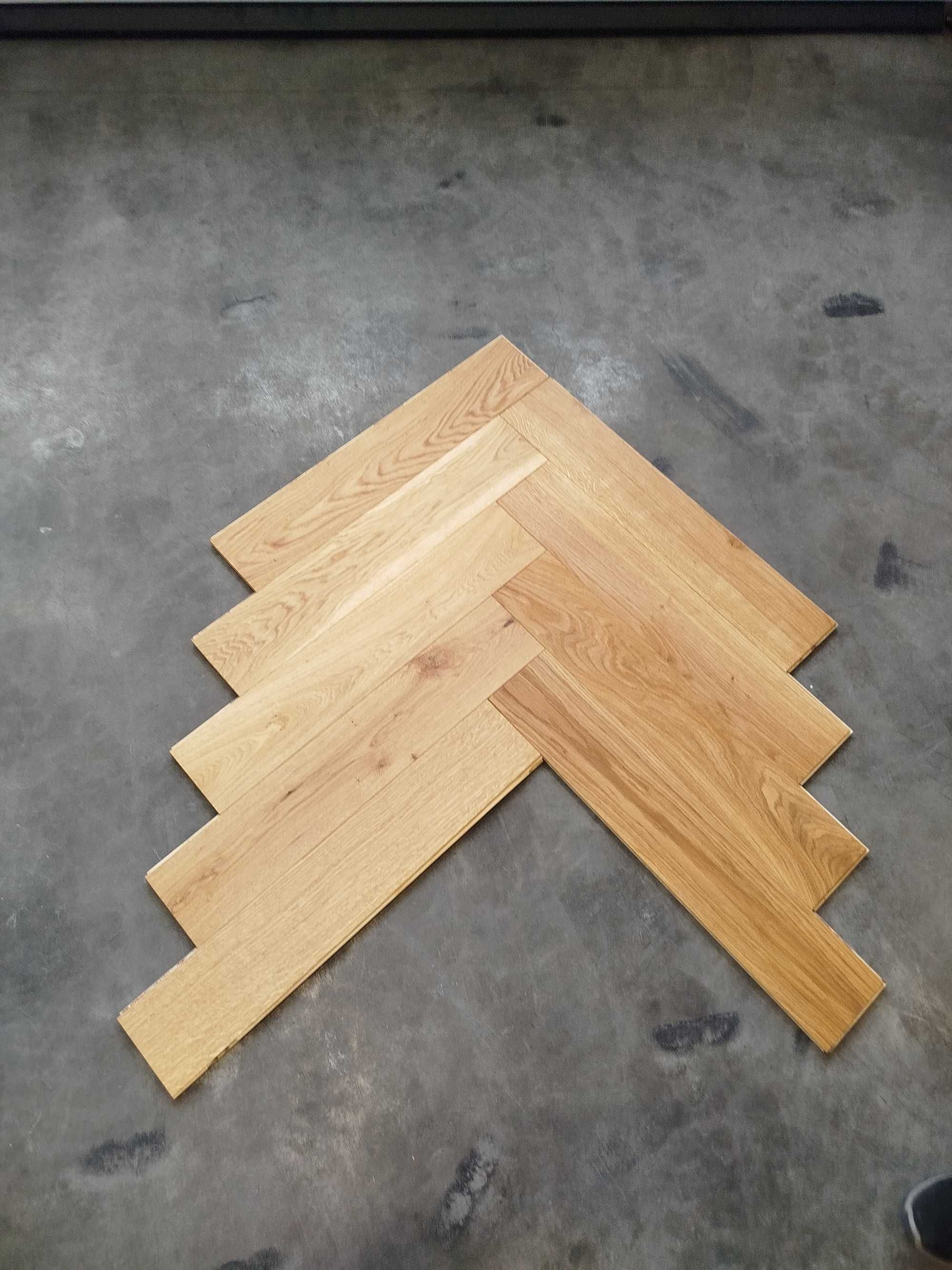 Jodła Klasyczna DĄB 15x150x780mm. lakier mat deska podłogowa warstwowa