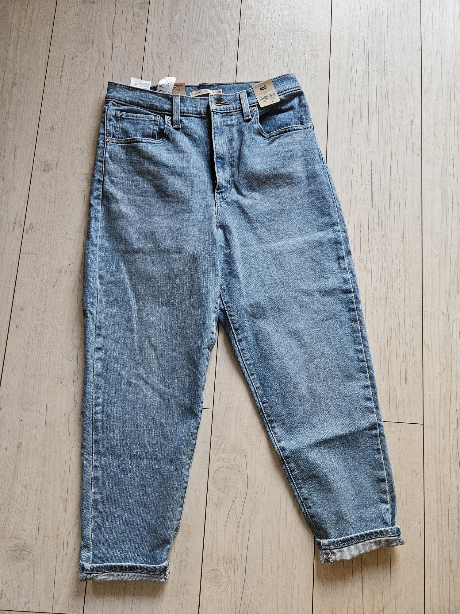 Levis mom jeans wysoki stan nowe M/L