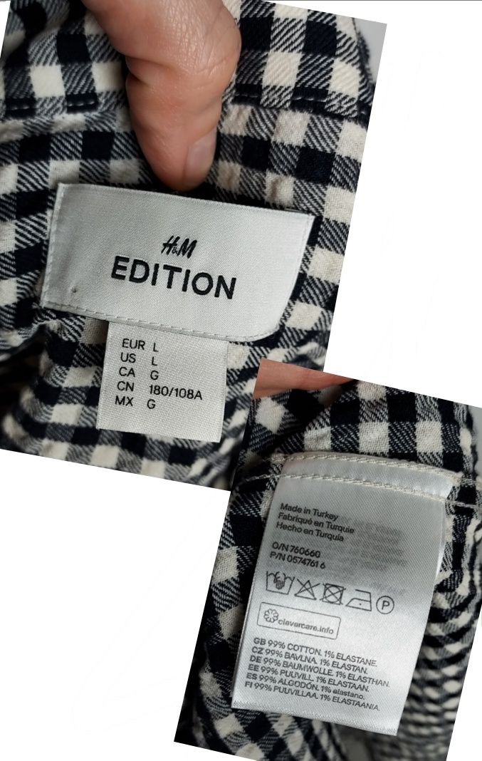 H&M_nowa męska koszula w kratkę Regular fit_L