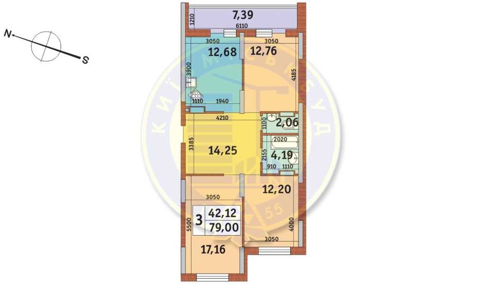 3к 79,5м2, вул. Каховська, 62А Микільсько-Слобідська метро Лівобережна