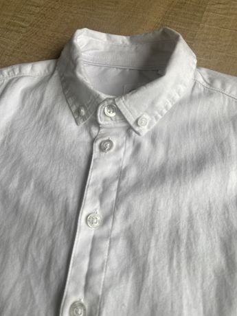 Biała koszula 134 chlopieca