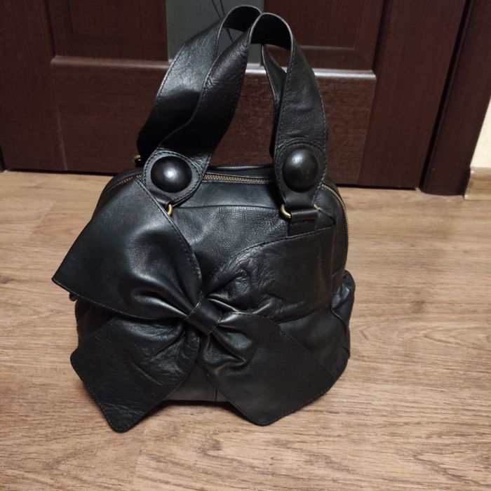 Вetty Jackson black шкіряна жіноча сумка.