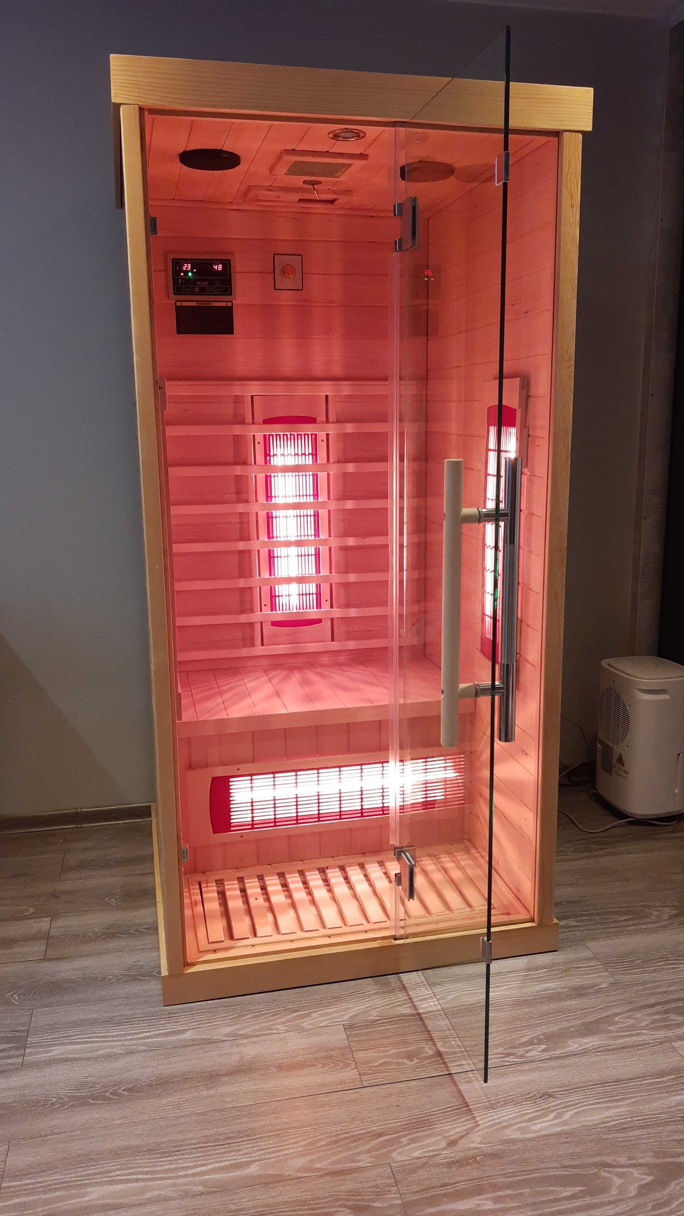 Sauna infrard Roma 1 osobowa promienniki kwarcowe