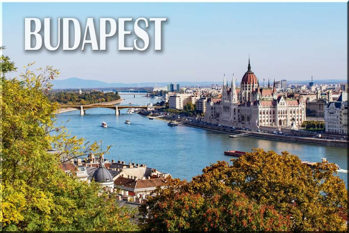 Magnes na lodówkę Węgry Budapeszt Dunaj Panorama