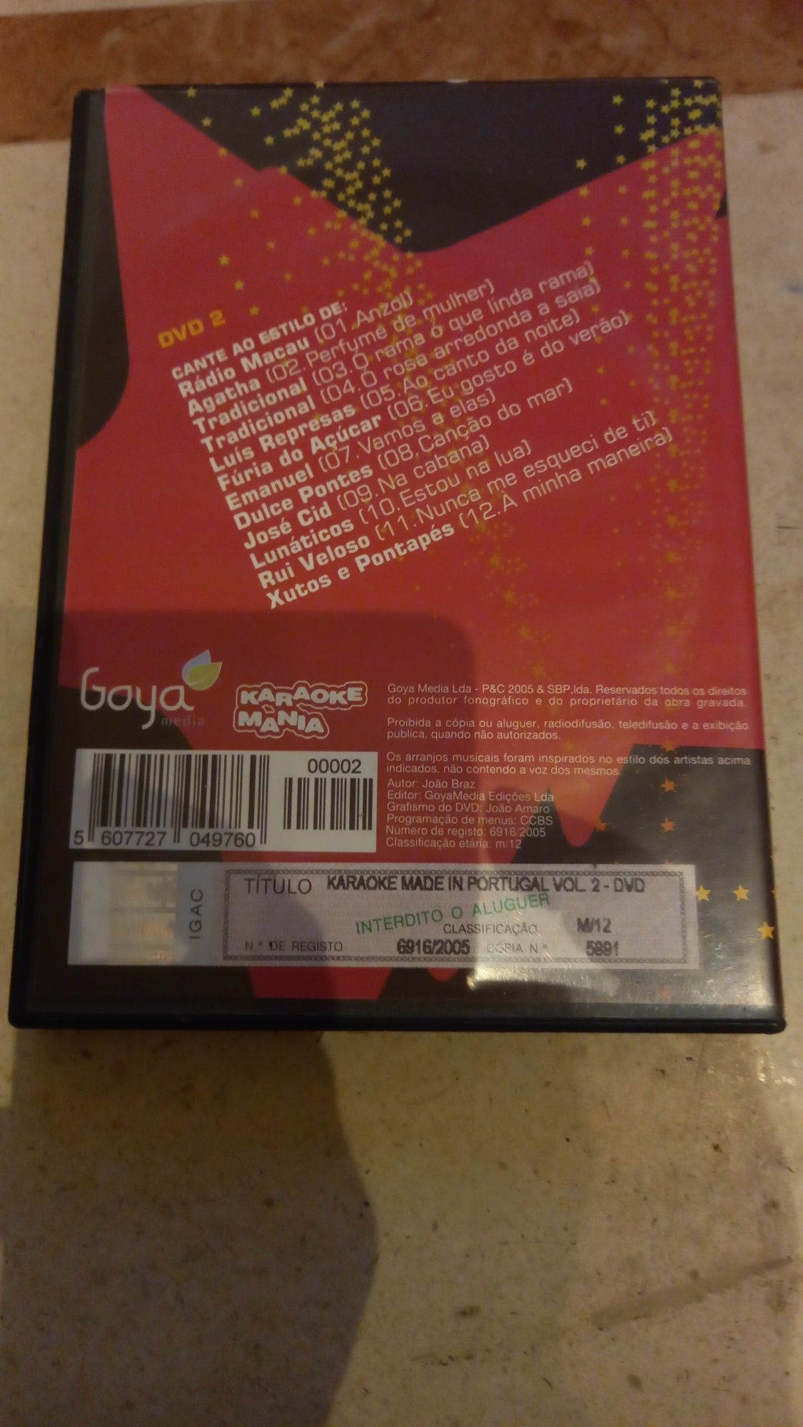 Vendo DVD'S de KARAOKE muito baratos