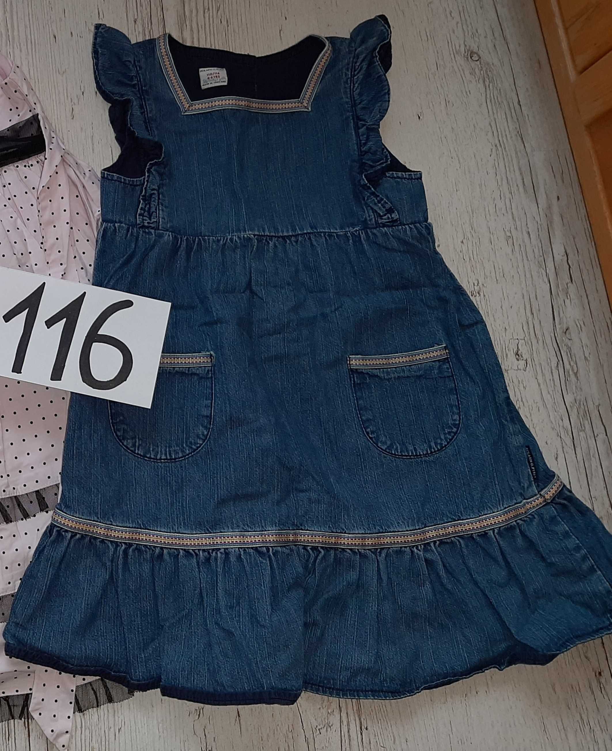Sukienka jeans 116 dżinsowa