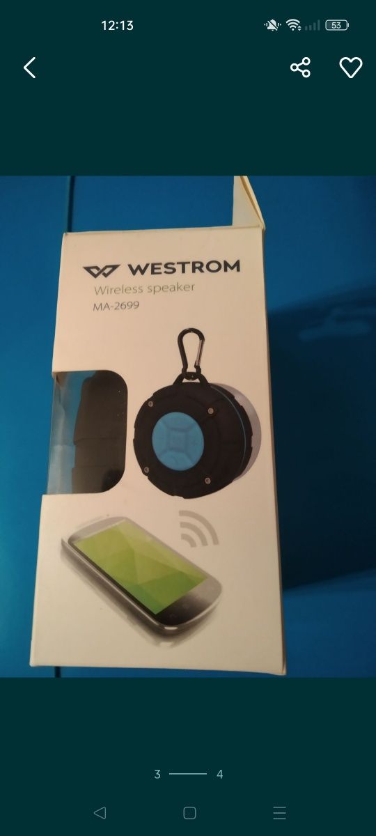 Głośnik bluetooth wodoodporny IPX7