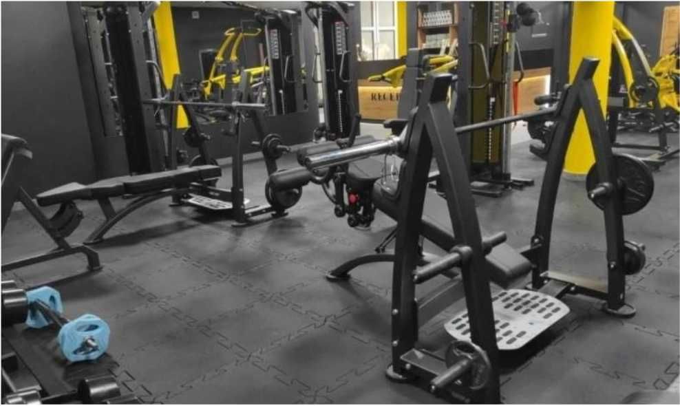 Mata gumowa PUZZLE pod sprzęt do ćwiczeń basen gruba ZESTAW 4szt WRO