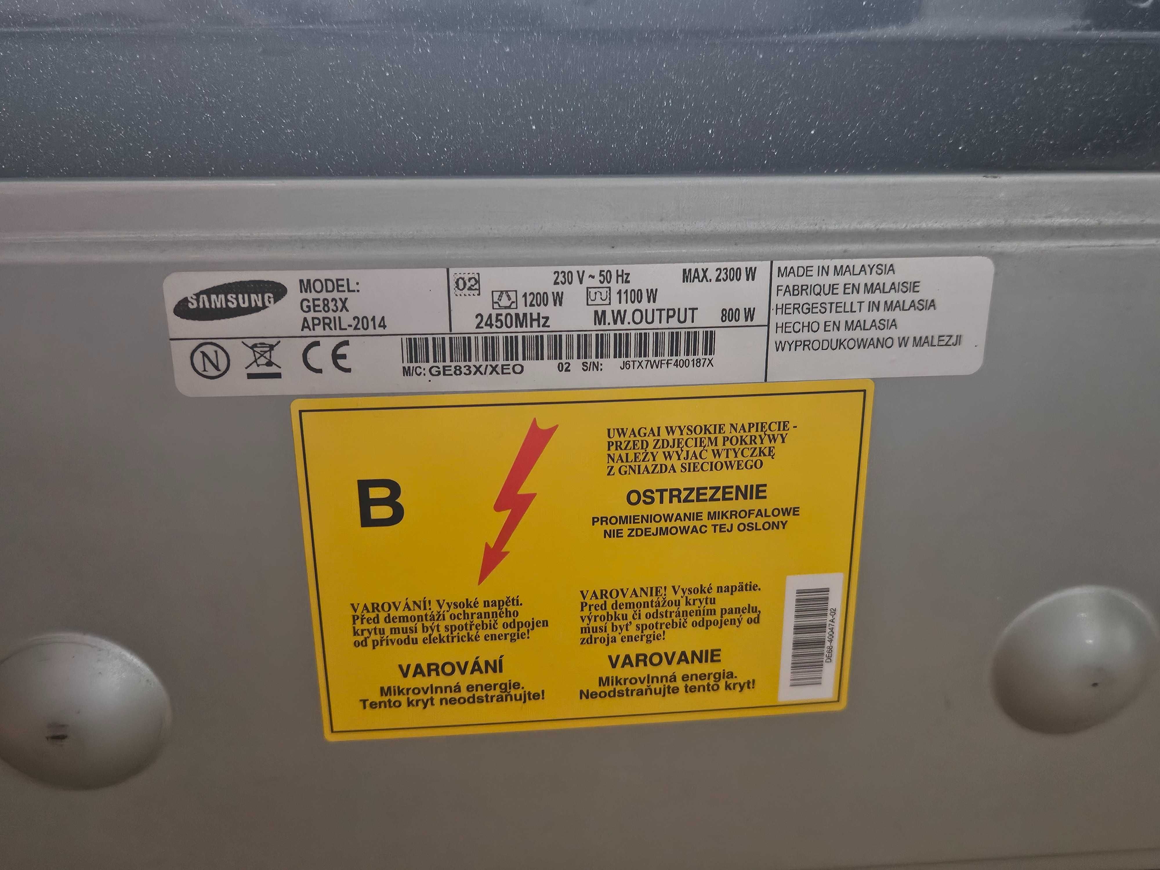 Kuchenka mikrofalowa Samsung GE83X