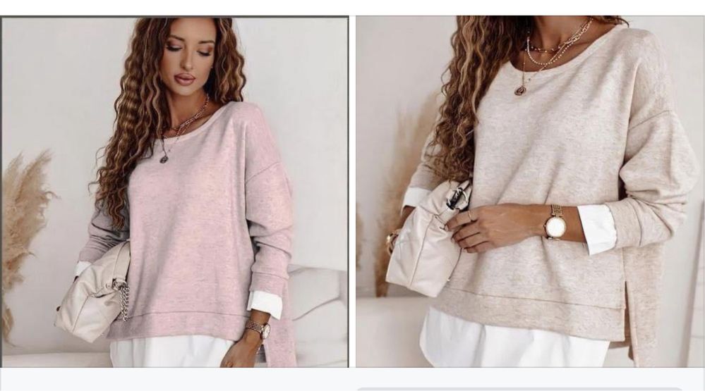 Стильний жіночий светр обманка кофта світшот реглан