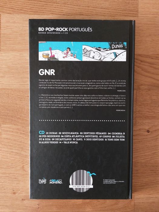 CD e livro de banda desenhada dos GNR