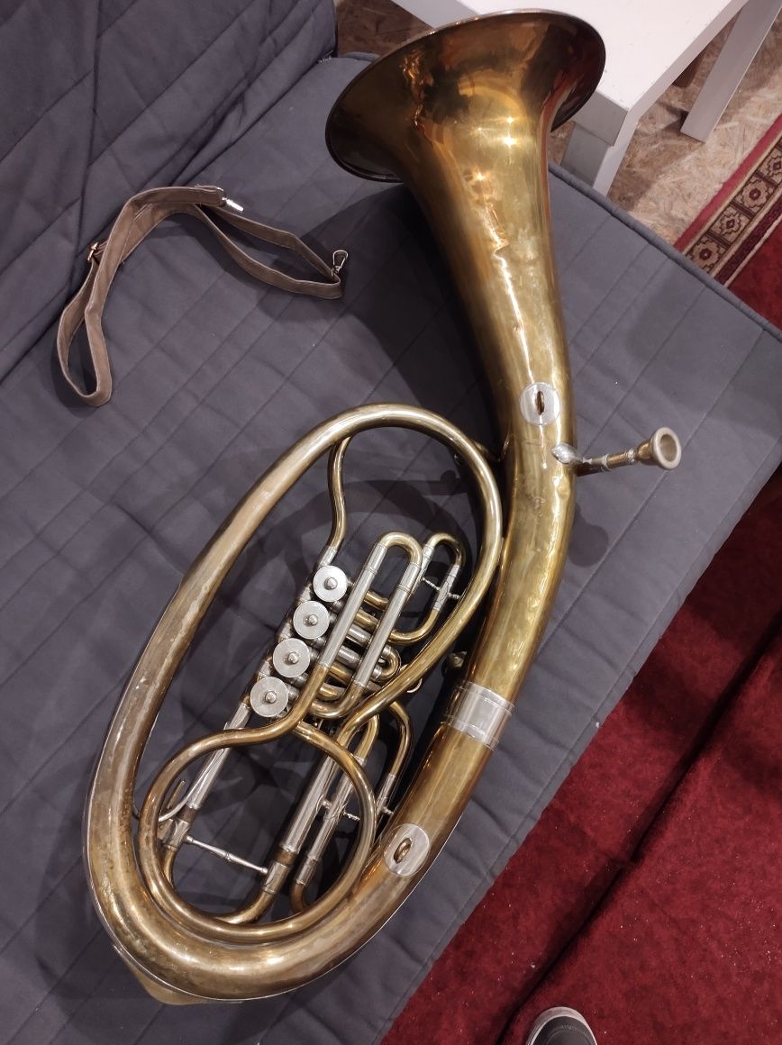 Tenor horn sakshorn tenorowy Richard Gareis Graslitz Kraslice unikat