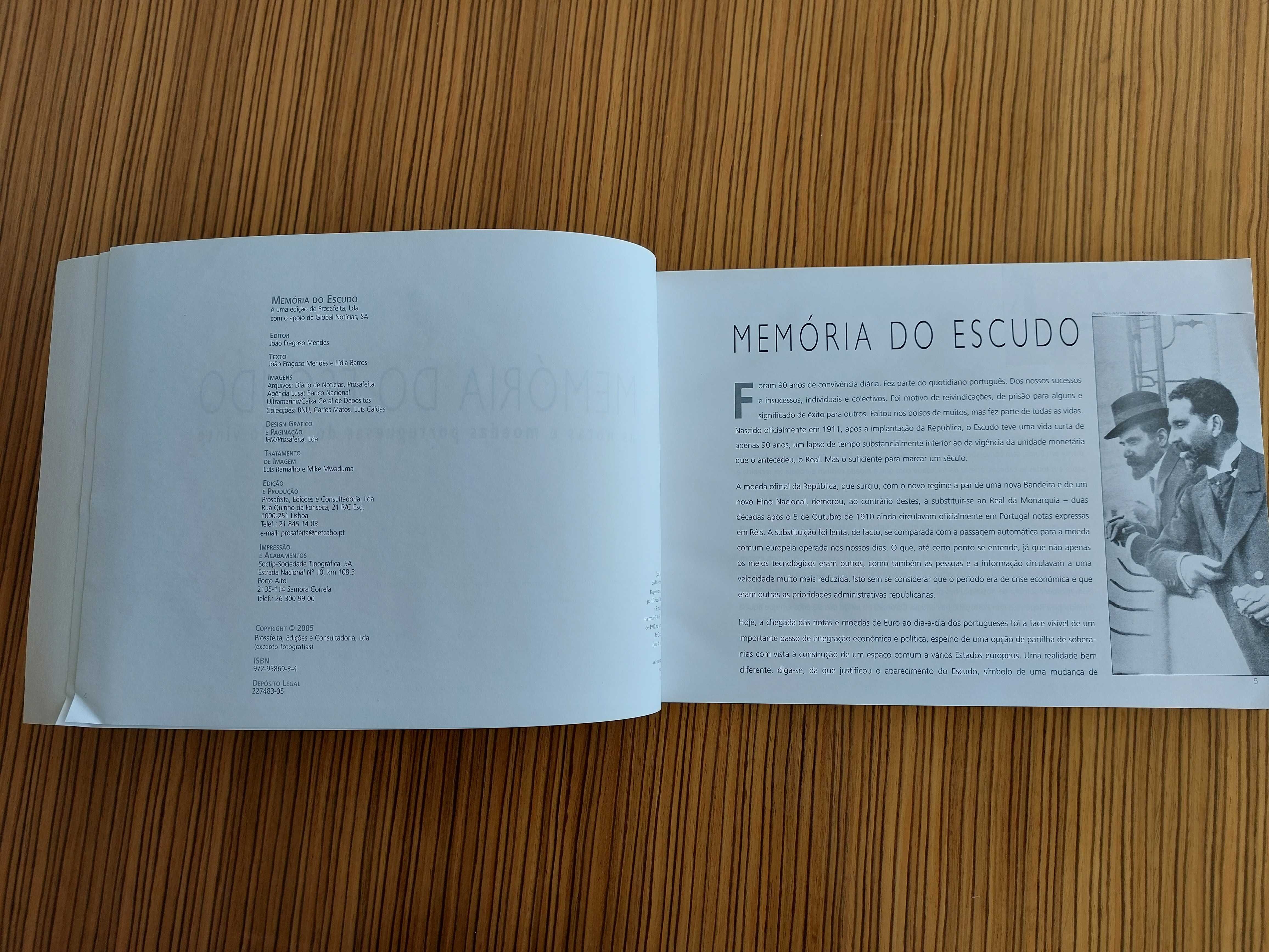 Memória do Escudo: as notas e moedas do século vinte - Livro Novo