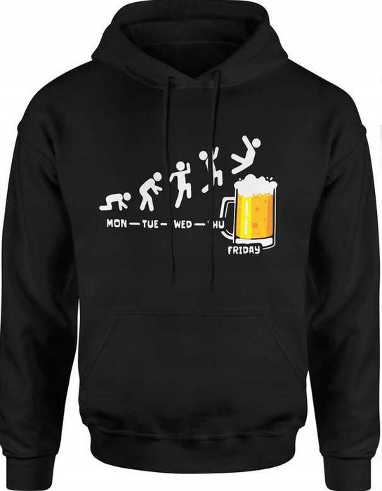Bluza męska z kapturem Weekend piwo prezent dla piwosza nowa rozm. 3XL