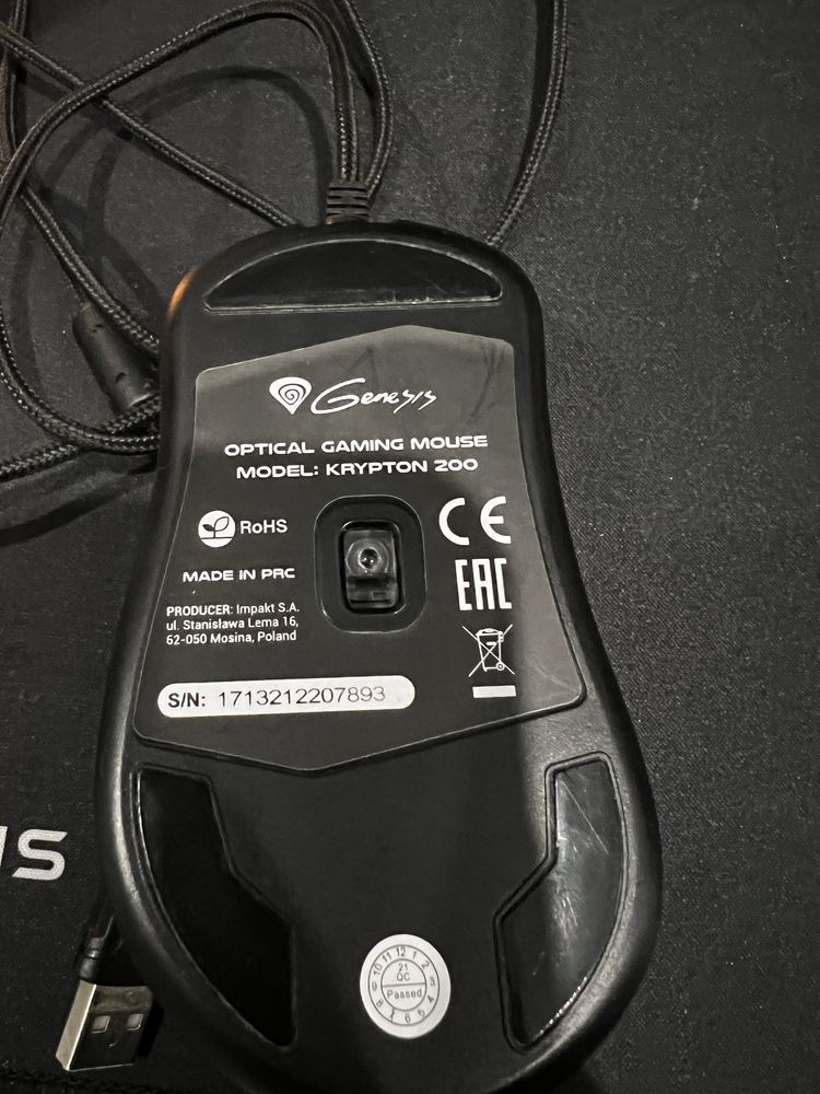 Myszka Genesis Krypton 200 led RGB