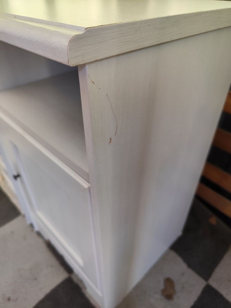 Szafka nocna Ikea aspelund biała zestaw 2 sztuk
