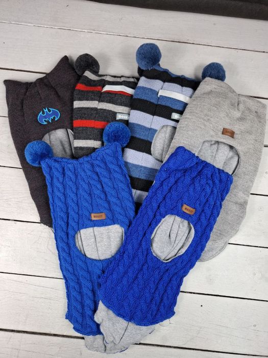 Зимові шапки шоломи Beezy 100% вовна. Знижка.,