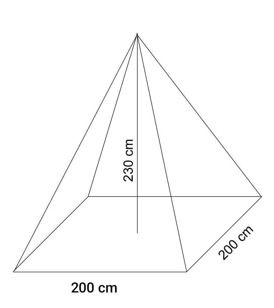 Moskitiera turystyczna Brettschneider Holiday Pyramid 1-2 osobowa