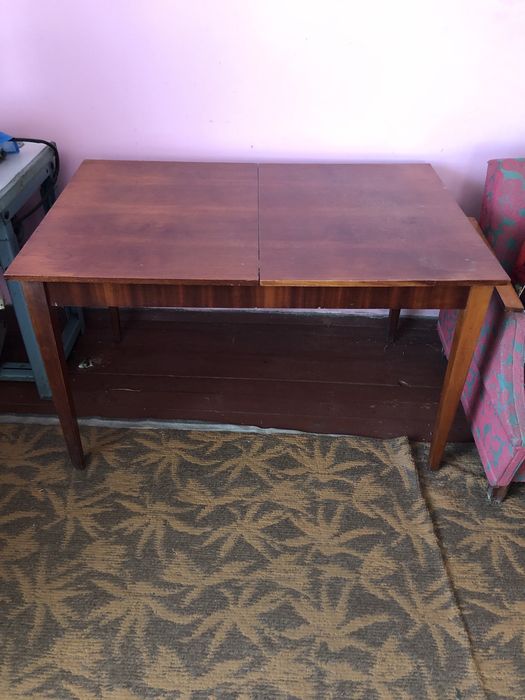 Стіл розкладний великий стол у вітальню для гостей деревянний радянськ