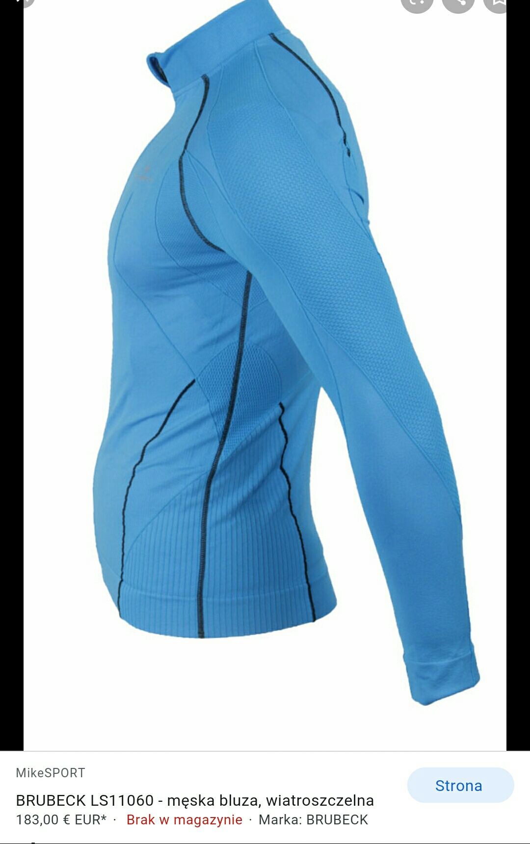 Bluza męska termoaktywna membrana Brubeck XL XXL nowa oryginalna