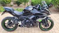 Kawasaki Ninja 650 czarna zielona ideał