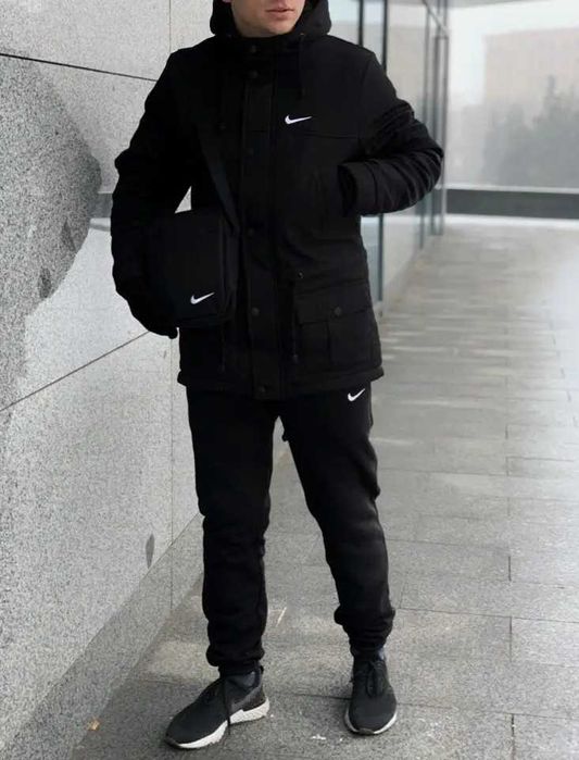 Парка мужская Nike зимняя до -30°C удлиненная куртка спортивная найк