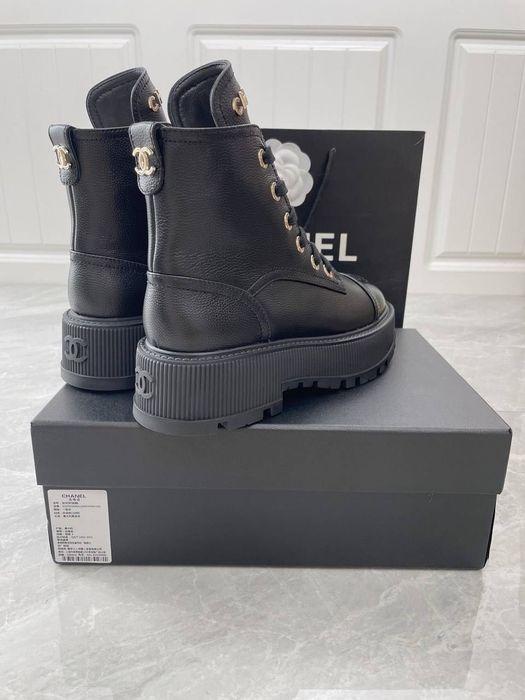 Skórzane Botki Chanel ! Premium jakość! Cały komplet 36-41