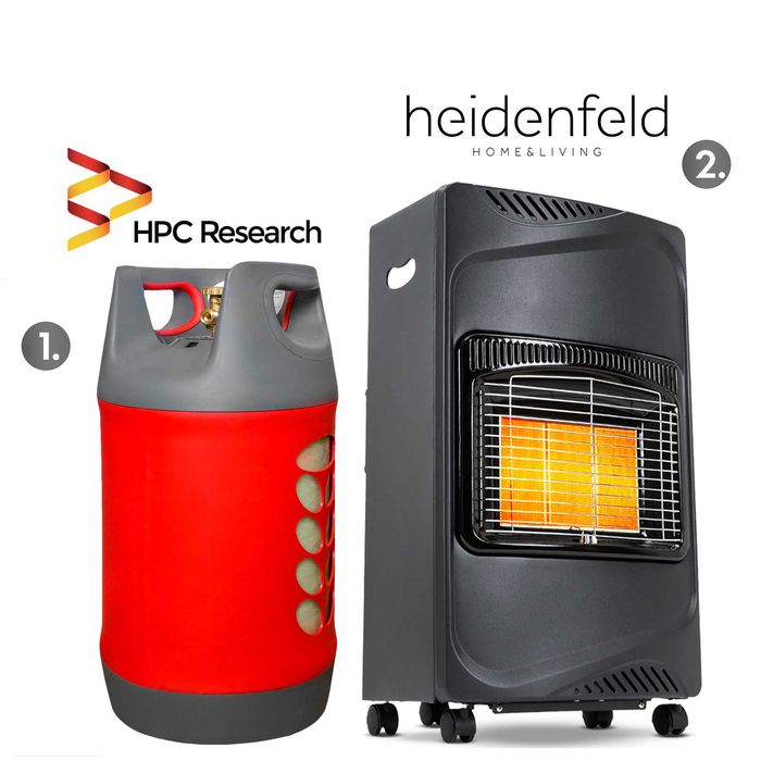 Набір: обігрівач Heidenfeld Inferno GH100 + балон HPCR 24,5л