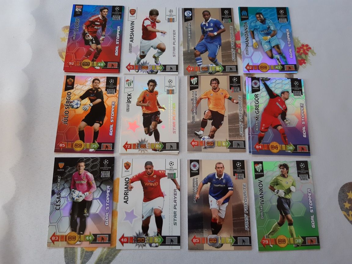 UEFA Champions League, Panini, karty, piłkarze, piłka nożna 2010-11