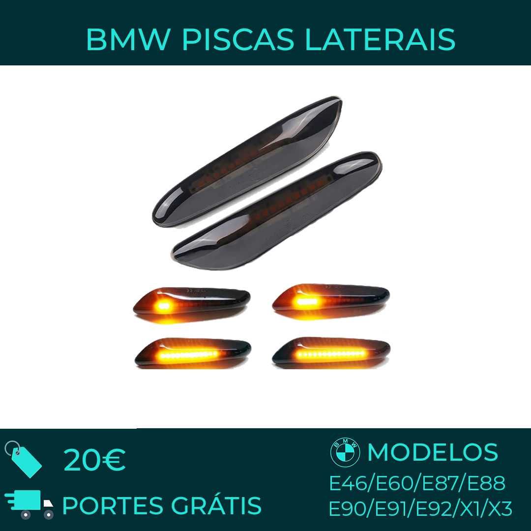 BMW Piscas Laterais Dinamicos -  (E46/E60/E87/E88/E90/E91/E92/X1/X3)