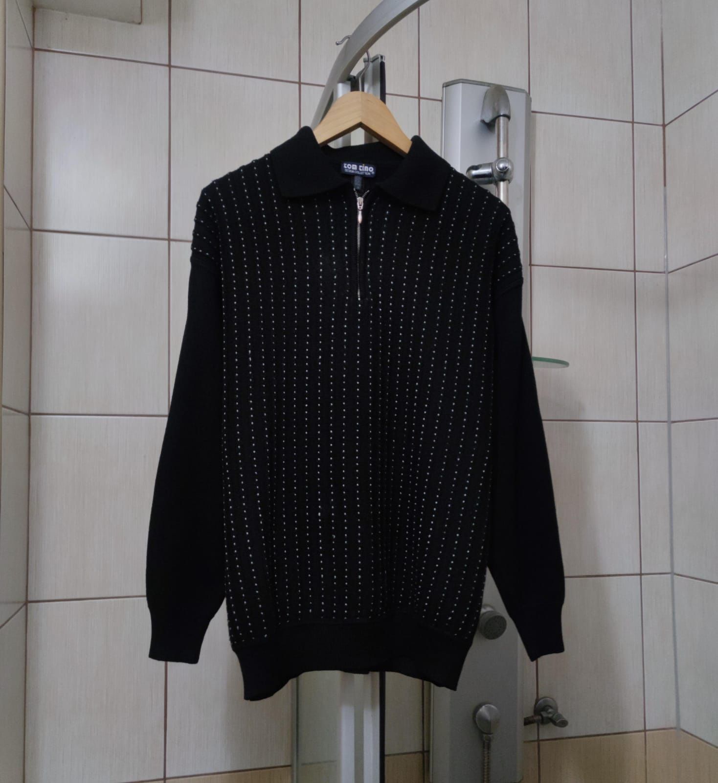 Sweter klasyczny XL Tom Tino męski rozsuwany suwak zasuwany z długim r