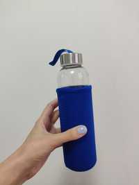 Бутылка стеклянная для воды 500 мл подарок