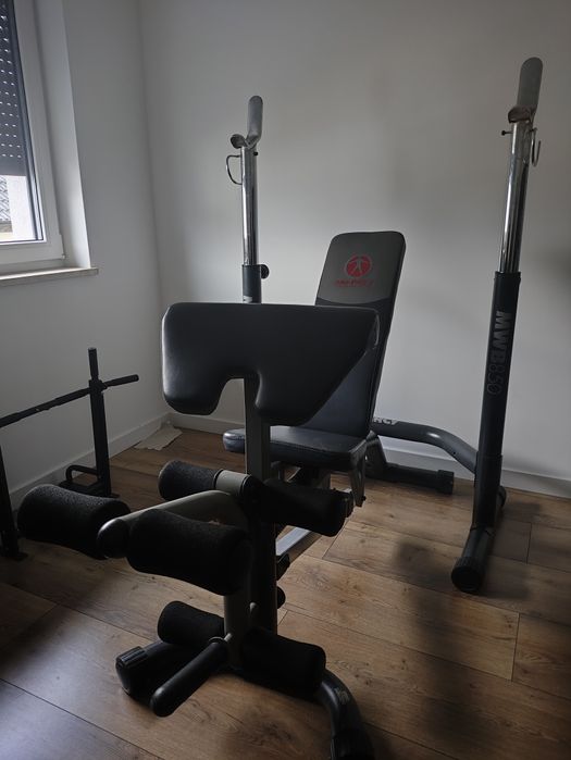 Zestaw siłownia ławka stojak