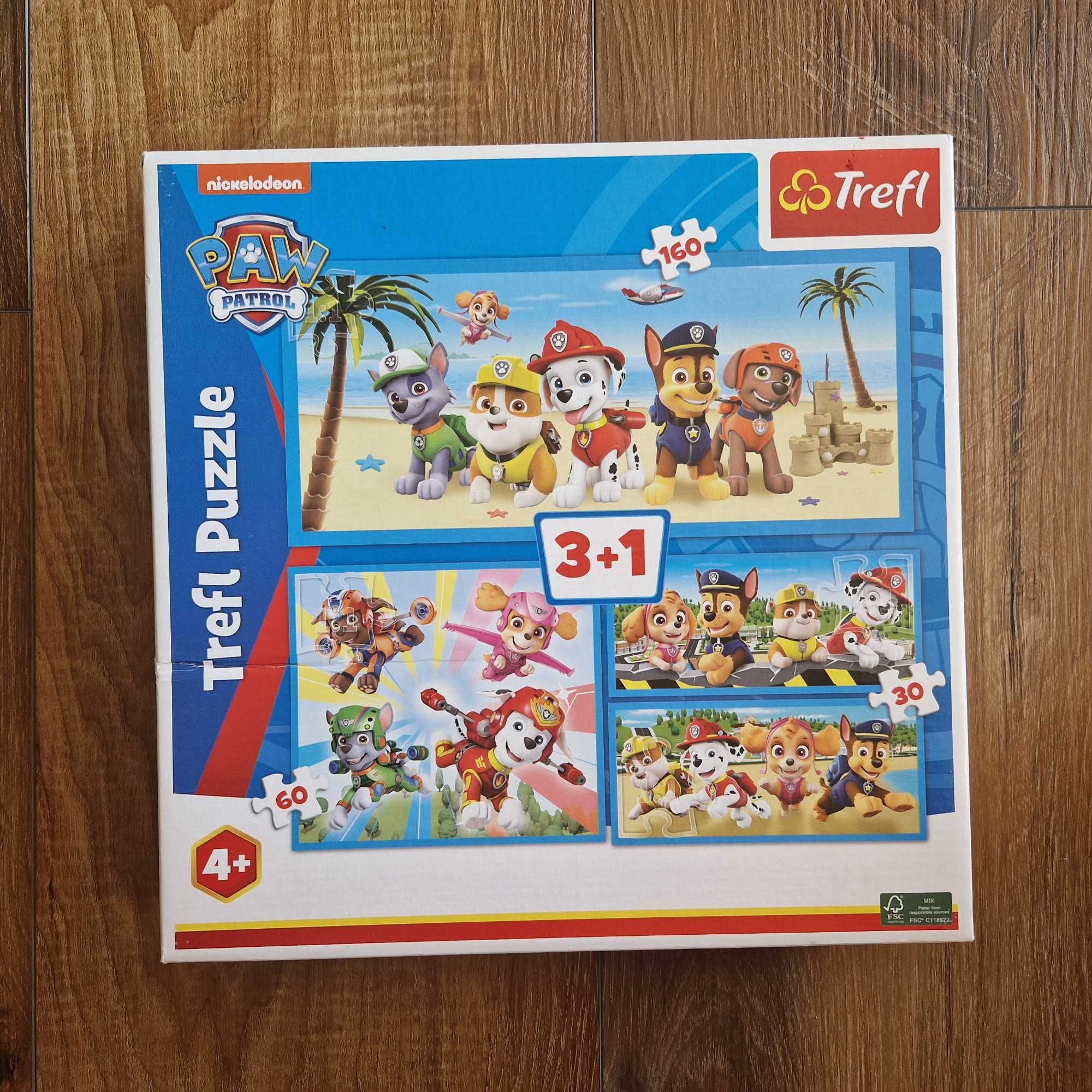 Puzzle - Koci domek Gabi, Psi Patrol, kraina lodu