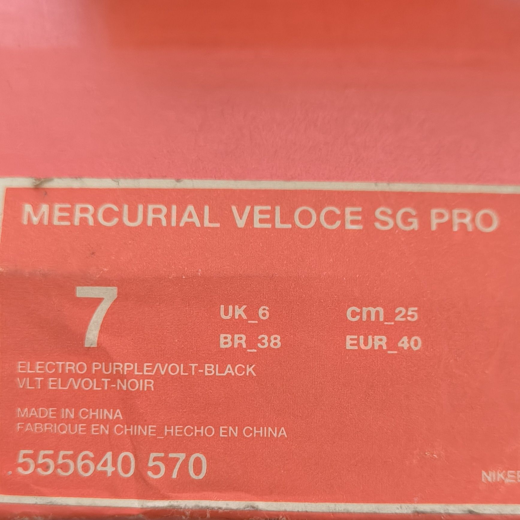 Nike Mercurial Veloce SG PRO