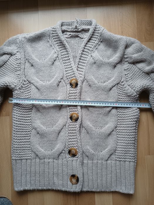 Sweter damski bardzo ciepły, mięciutki, wygodny jasny beż