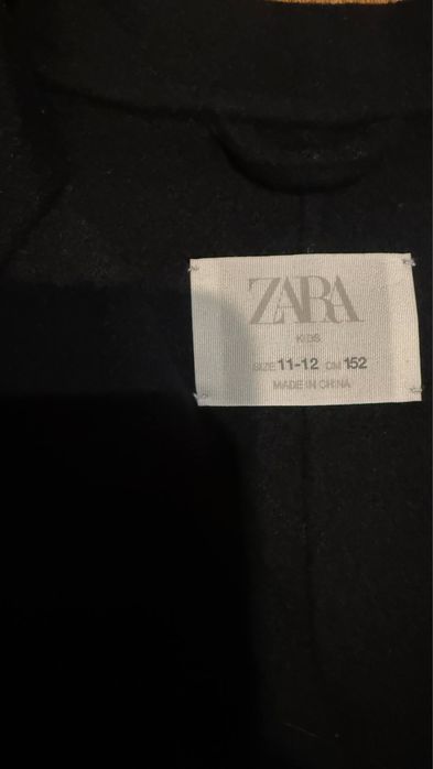 Пальто zara чорное
