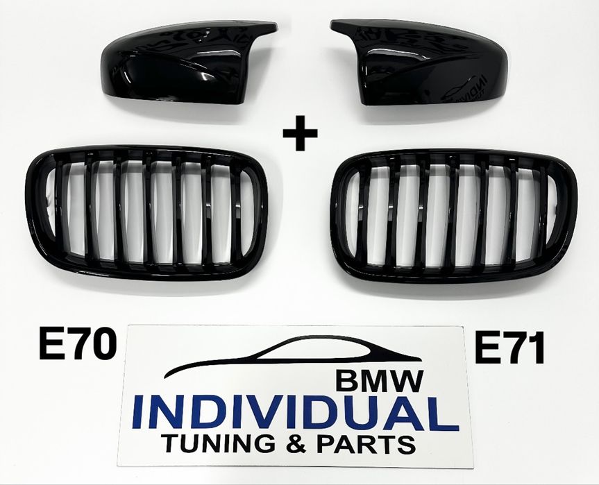 Ноздрі решітки BMW X5 E70 X6 E71 E72 накладки на зеркала bmw x5 e70