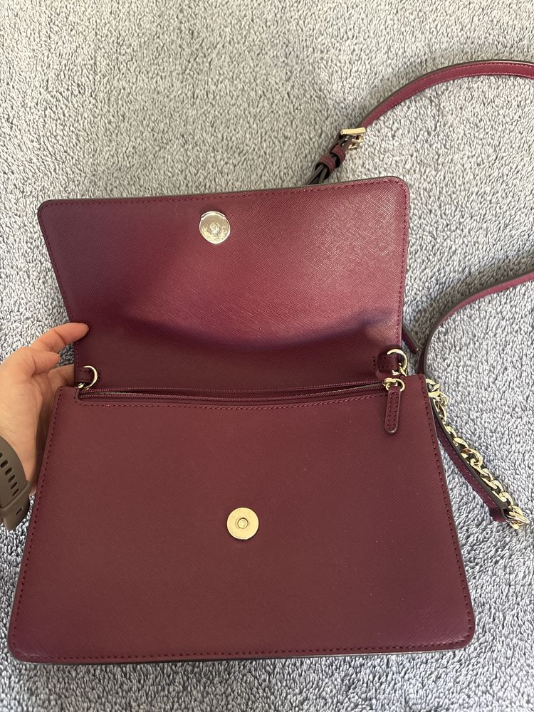 Бордова жіноча сумка Michael Kors