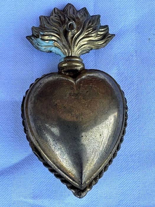 Relicário Ex Voto , coração de Maria , Séc.XIX