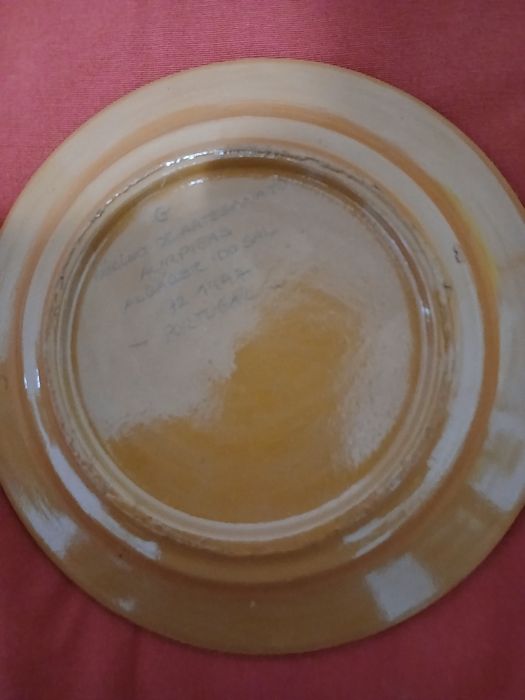 Prato de Barro com Pintura