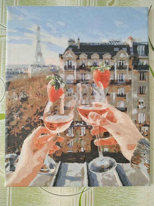 2 картины Лондон + Париж