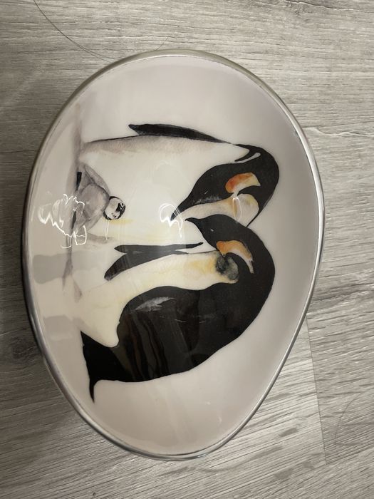 Taça artesanal de aluminio Penguins