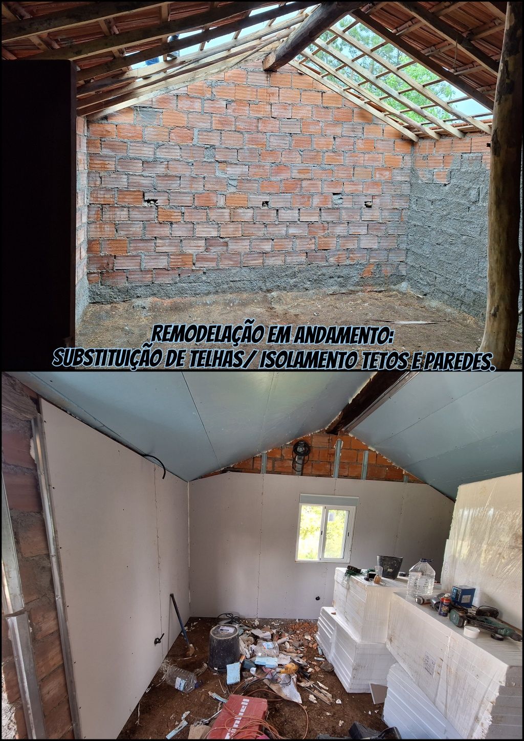 Construção - Reformas - Remodelação - Manutenção. 
Remodelação em gera