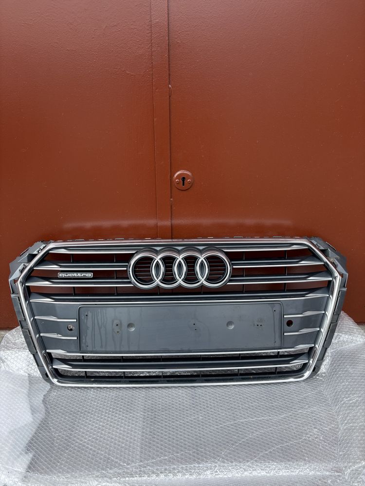 GRILL AUDI A4 B9 S-LINE+kratki zderzaka