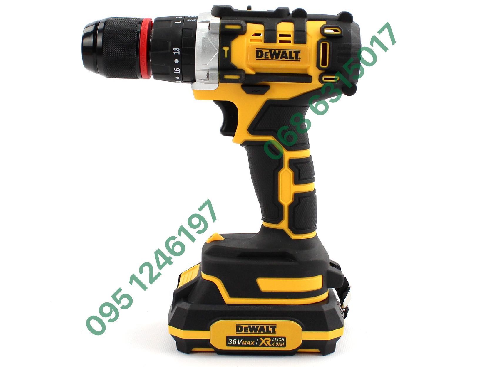 Набор 2в1 DeWalt Шуруповерт DCD796 Болгарка DCG417N АКБ 36V (4Ah 6Ah)