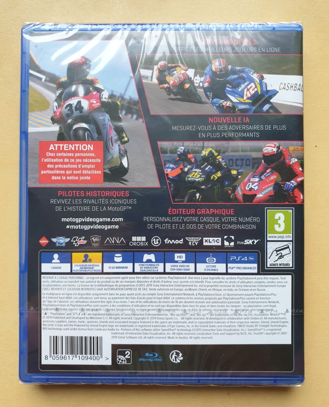 Gra PS4 MotoGP 19 blu-ray wyścigi motocyklowe