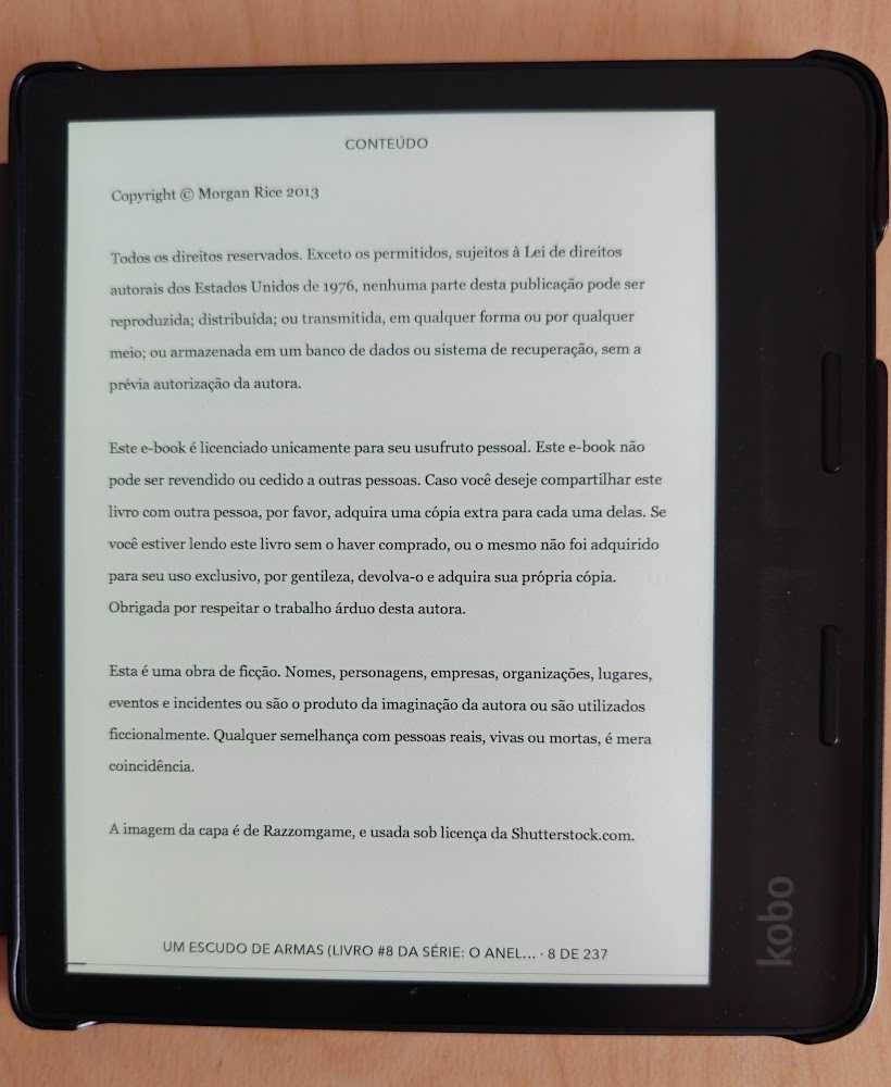 Kobo Sage novo nunca foi usado com capa Wake up/Sleep
