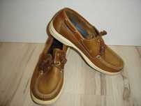 Mokasyny żeglarskie pokładowe boat deck shoes skóra 36
